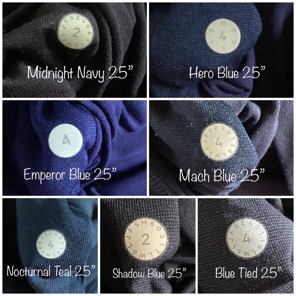 Lululemon Align Blues Color Comparisons - Picture 3 of 7